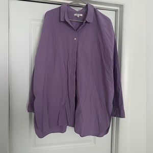 Madewell Signature Poplin OverSized Button Down Shirt